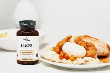 L-Lysine 500mg supplements, promoting weight loss and health benefits.