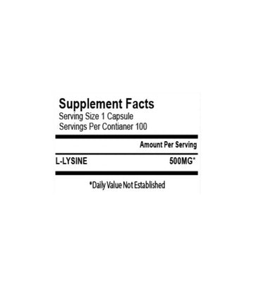 Natural vegetable cellulose capsules used in L-Lysine supplement